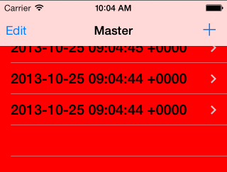 the table will scroll over the whole screen, but starts out partially covered