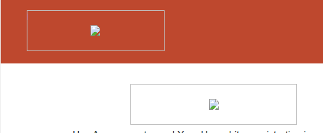 Email showing image errors