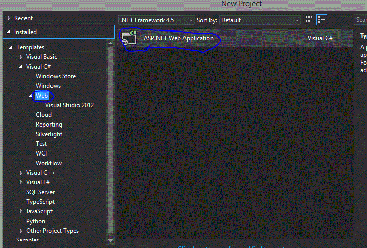 New Project Dialog