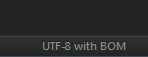 UTF-8 with BOM