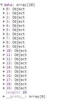 array of objects