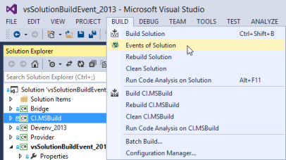 plugin - vsSolutionBuildEvent