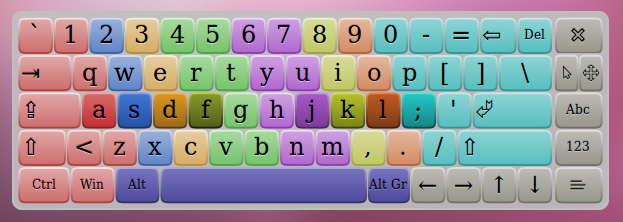 image of onboard software keyboard on ubuntu
