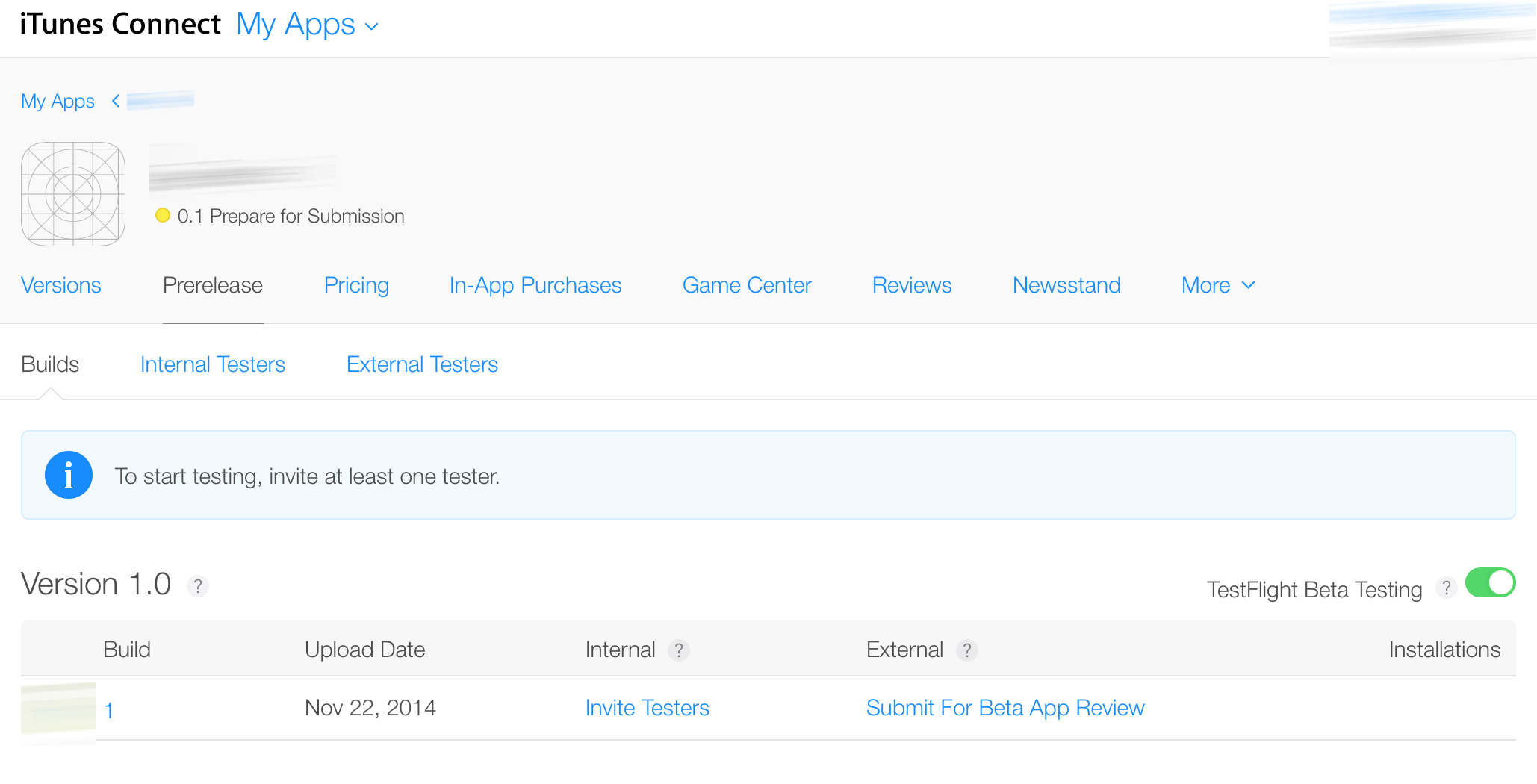 iTunes connect screenshot.