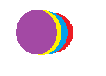 Desired overlapping cicles shape