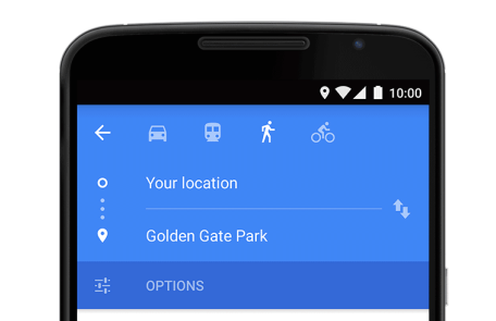 Google Maps Toolbar