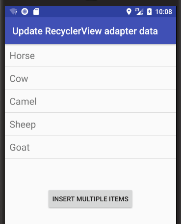 Insert multiple items