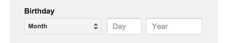 Google Account signup