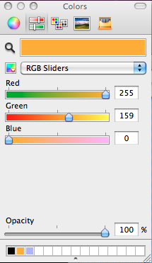 rgb sliders