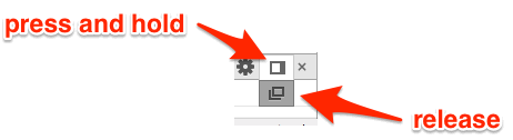press and hold
