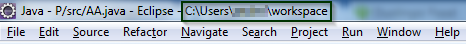 title bar