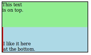 Align bottom content