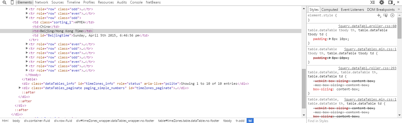 Clicking random line on source code