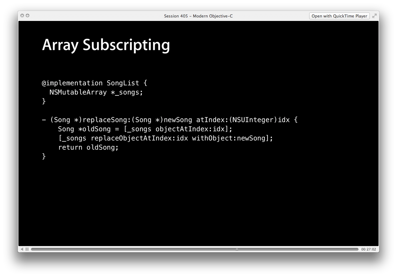 Array Subscripting