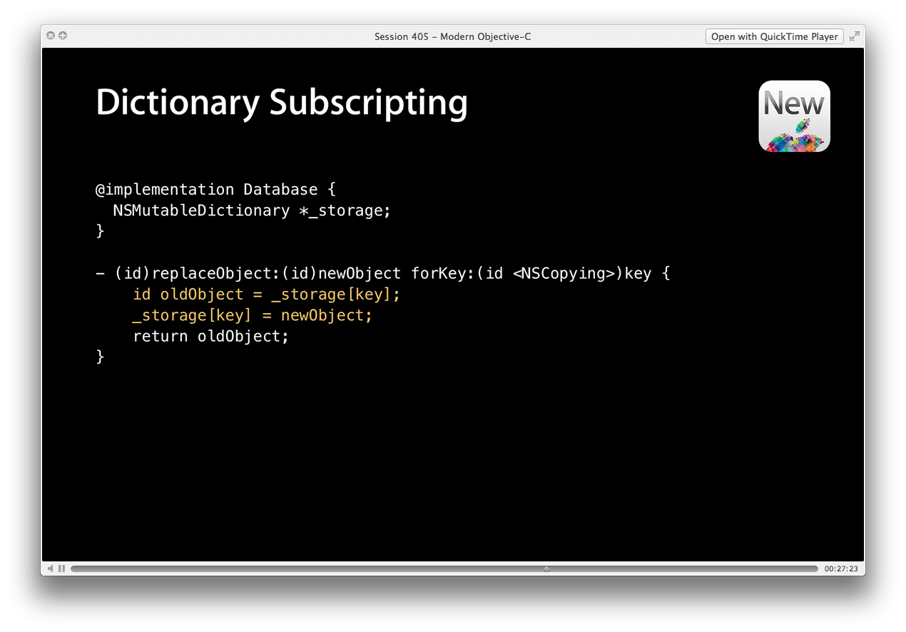 Dictionary Subscripting