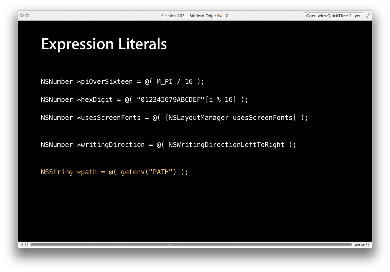 Expression Literals