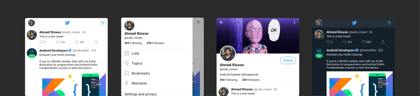 Книга Jetpack Compose: пользовательский интерфейс Twitter