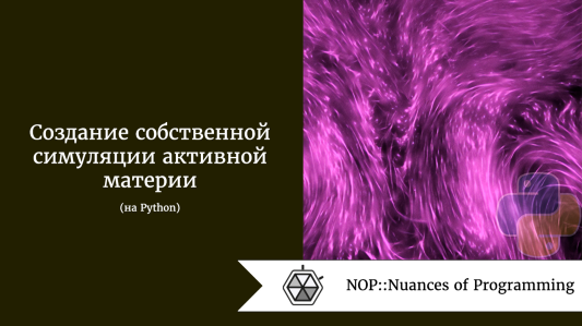 Создание собственной симуляции активной материи на Python