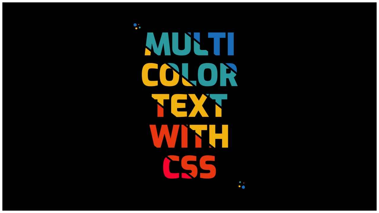 Разноцветный текст с помощью CSS