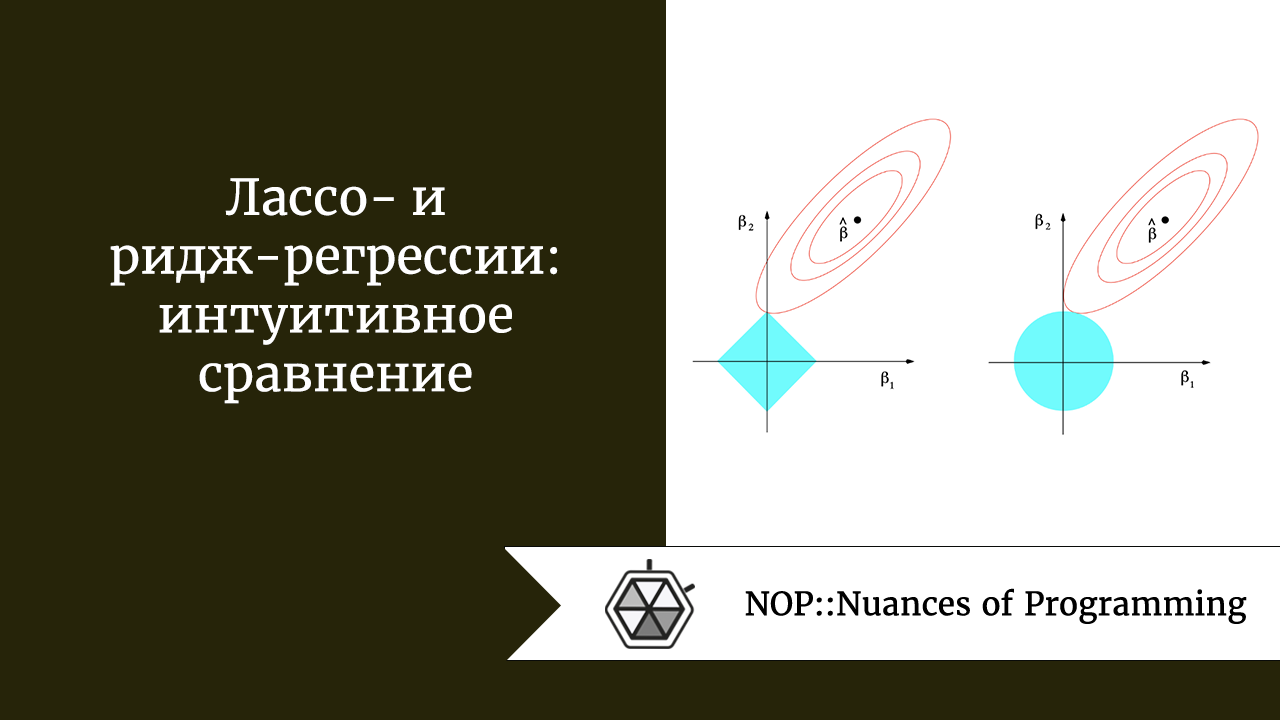 Лассо- и ридж-регрессии: интуитивное сравнение