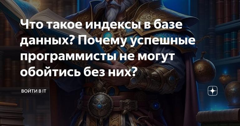 Что такое индексы в базе данных? Почему успешные программисты не могут обойтись без них?